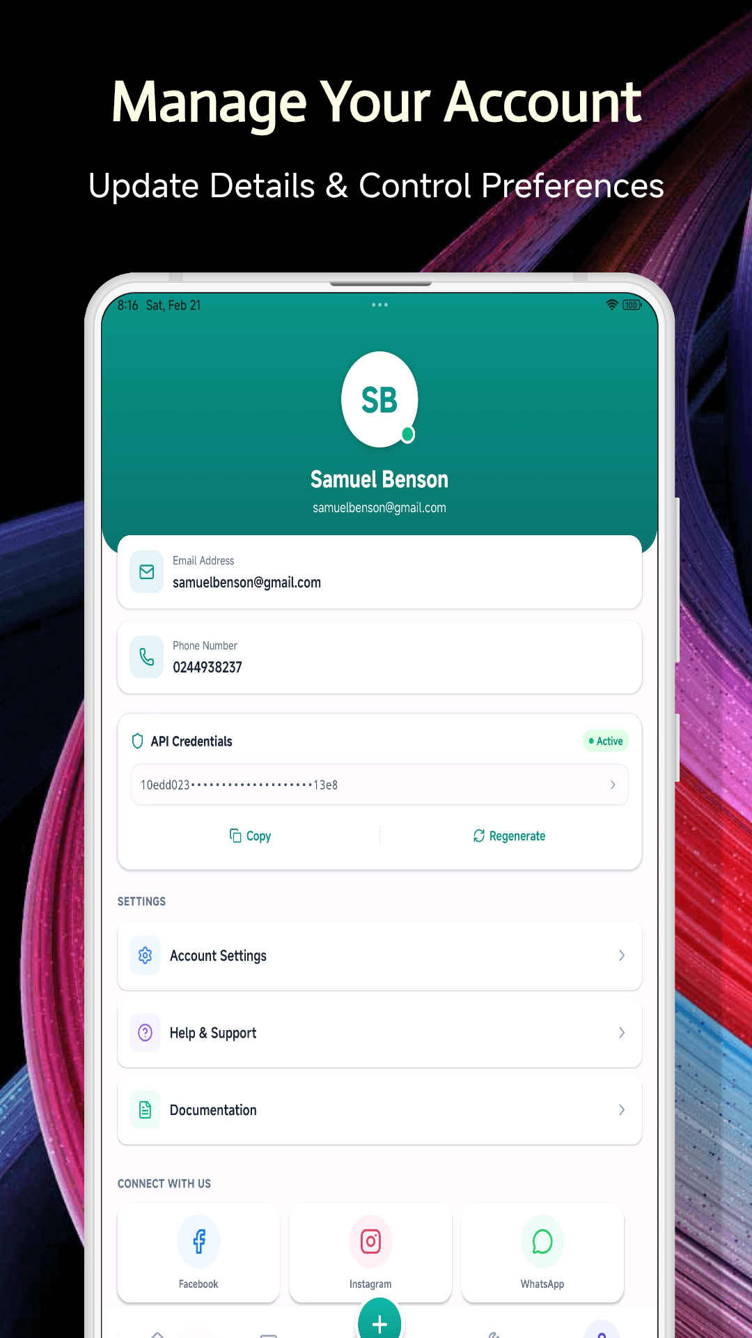Explore your profile on techlink app